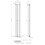 (Anthracite, 1800 x 304mm - Double) Flat Panel Radiators Horizontal Vertical Heater 6