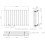 (Black, 600 x 908mm - Single) Flat Panel Radiators Horizontal Vertical Heater 5