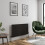 (Black, 600 x 1212mm - Single) Flat Panel Radiators Horizontal Vertical Heater 1