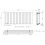 (Black, 600 x 1440mm - Single) Flat Panel Radiators Horizontal Vertical Heater 6