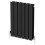 (Black, 600 x 456mm - Double) Flat Panel Radiators Horizontal Vertical Heater 4