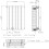 (Black, 600 x 456mm - Double) Flat Panel Radiators Horizontal Vertical Heater 5