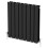 (Black, 600 x 608mm - Double) Flat Panel Radiators Horizontal Vertical Heater 4