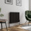 (Black, 600 x 760mm - Double) Flat Panel Radiators Horizontal Vertical Heater 1