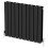 (Black, 600 x 760mm - Double) Flat Panel Radiators Horizontal Vertical Heater 4