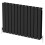 (Black, 600 x 912mm - Double) Flat Panel Radiators Horizontal Vertical Heater 4