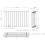 (Black, 600 x 912mm - Double) Flat Panel Radiators Horizontal Vertical Heater 5