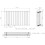 (Black, 600 x 1064mm - Double) Flat Panel Radiators Horizontal Vertical Heater 5