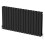 (Black, 600 x 1216mm - Double) Flat Panel Radiators Horizontal Vertical Heater 4