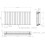 (Black, 600 x 1216mm - Double) Flat Panel Radiators Horizontal Vertical Heater 5