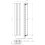 (Black, 1600 x 300mm - Single) Flat Panel Radiators Horizontal Vertical Heater 5