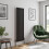 (Black, 1600 x 452mm - Single) Flat Panel Radiators Horizontal Vertical Heater 1