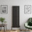 (Black, 1600 x 528mm - Single) Flat Panel Radiators Horizontal Vertical Heater 3