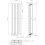 (Black, 1600 x 528mm - Single) Flat Panel Radiators Horizontal Vertical Heater 5