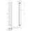 (Black, 1800 x 300mm - Single) Flat Panel Radiators Horizontal Vertical Heater 5