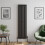(Black, 1800 x 452mm - Single) Flat Panel Radiators Horizontal Vertical Heater 3