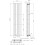 (Black, 1800 x 452mm - Single) Flat Panel Radiators Horizontal Vertical Heater 5