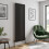 (Black, 1800 x 604mm - Single) Flat Panel Radiators Horizontal Vertical Heater 1