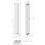 (Black, 1600 x 304mm - Double) Flat Panel Radiators Horizontal Vertical Heater 5