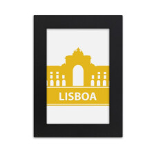Lisboa Portugal Yellow Landmark Desktop Photo Frame Picture Display Art Painting Exhibit