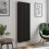 (Black, 1600 x 608mm - Double) Flat Panel Radiators Horizontal Vertical Heater 1