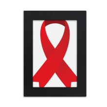 Red Ribbon  Awareness World AIDS Day Desktop Photo Frame Picture Display Art Painting Exhibit