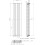 (Black, 1800 x 456mm - Double) Flat Panel Radiators Horizontal Vertical Heater 5