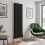 (Black, 1800 x 532mm - Double) Flat Panel Radiators Horizontal Vertical Heater 1