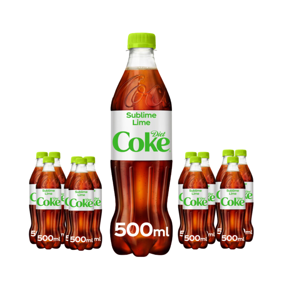 Sublime Lime Diet Coke 12 x 500ml