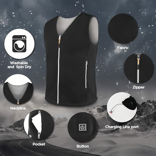 Smart Electric Heating Vest with Temperature Control L 2