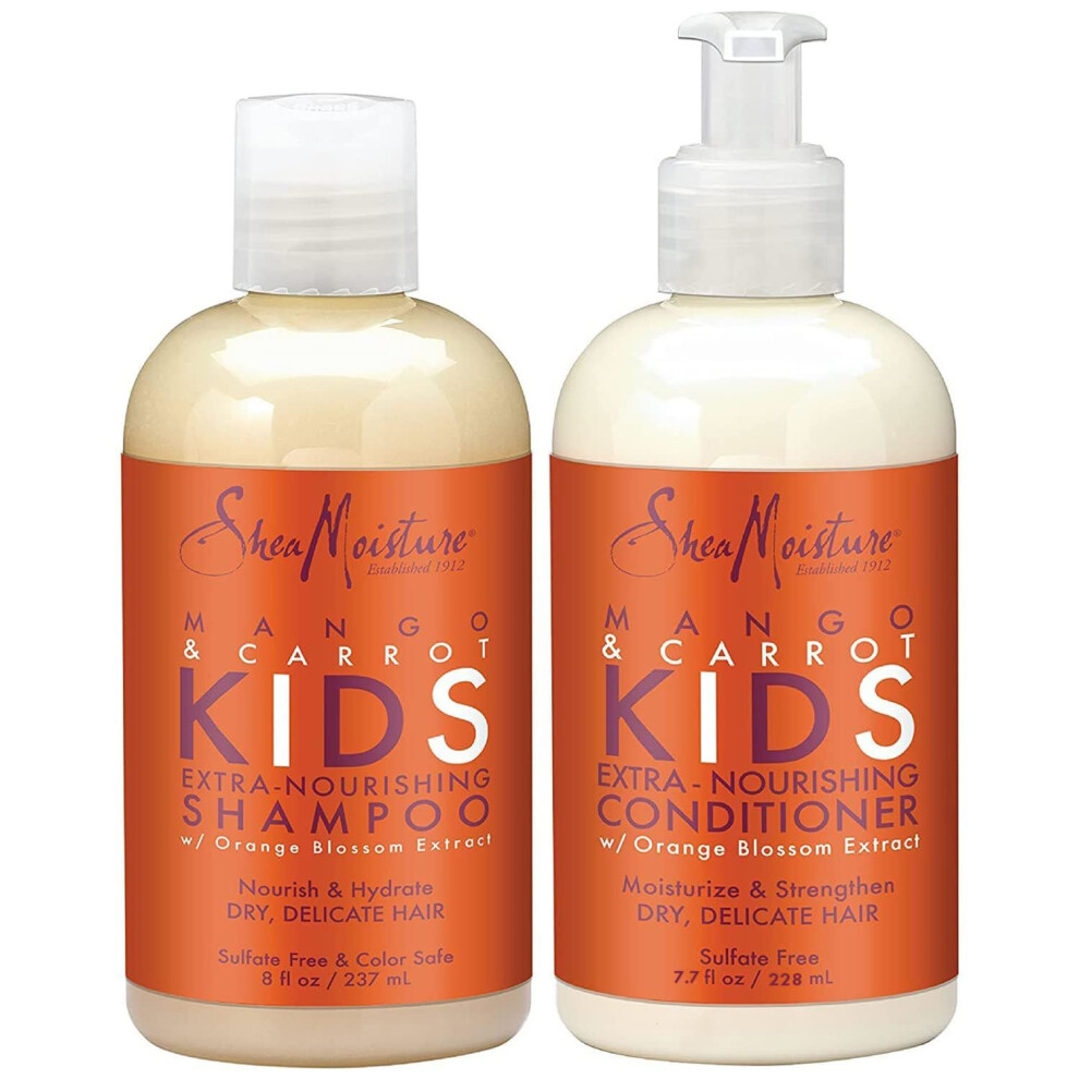 Shea Moisture Mango & Carrot Kids Shampoo & Conditioner (Set Of 2)