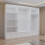 MN Furniture Luxury Sliding Doors Mirrored Wardrobes White 255cm 2