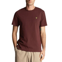 (Burgundy, L) Lyle & Scott Mens T Shirts Summer Cotton Tee
