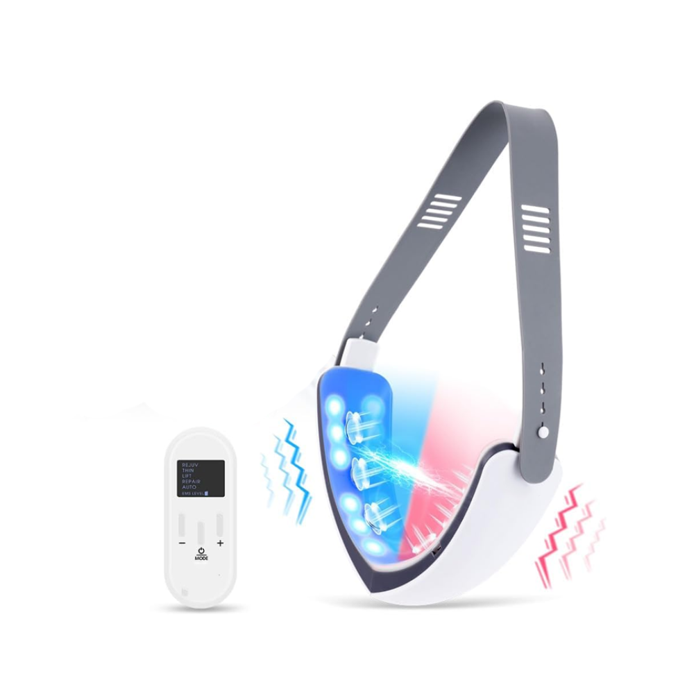 Chronus White Facial Lifting Device For Double Chin With With Intelligent Remote Control(White)
