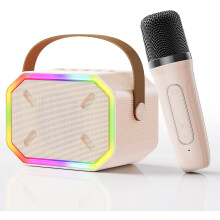 Detská hračka mini karaoke stroj: prenosný Bluetooth mikrofón pre chlapcov, dievčatá, deti a dospelých s 1 mikrofónom
