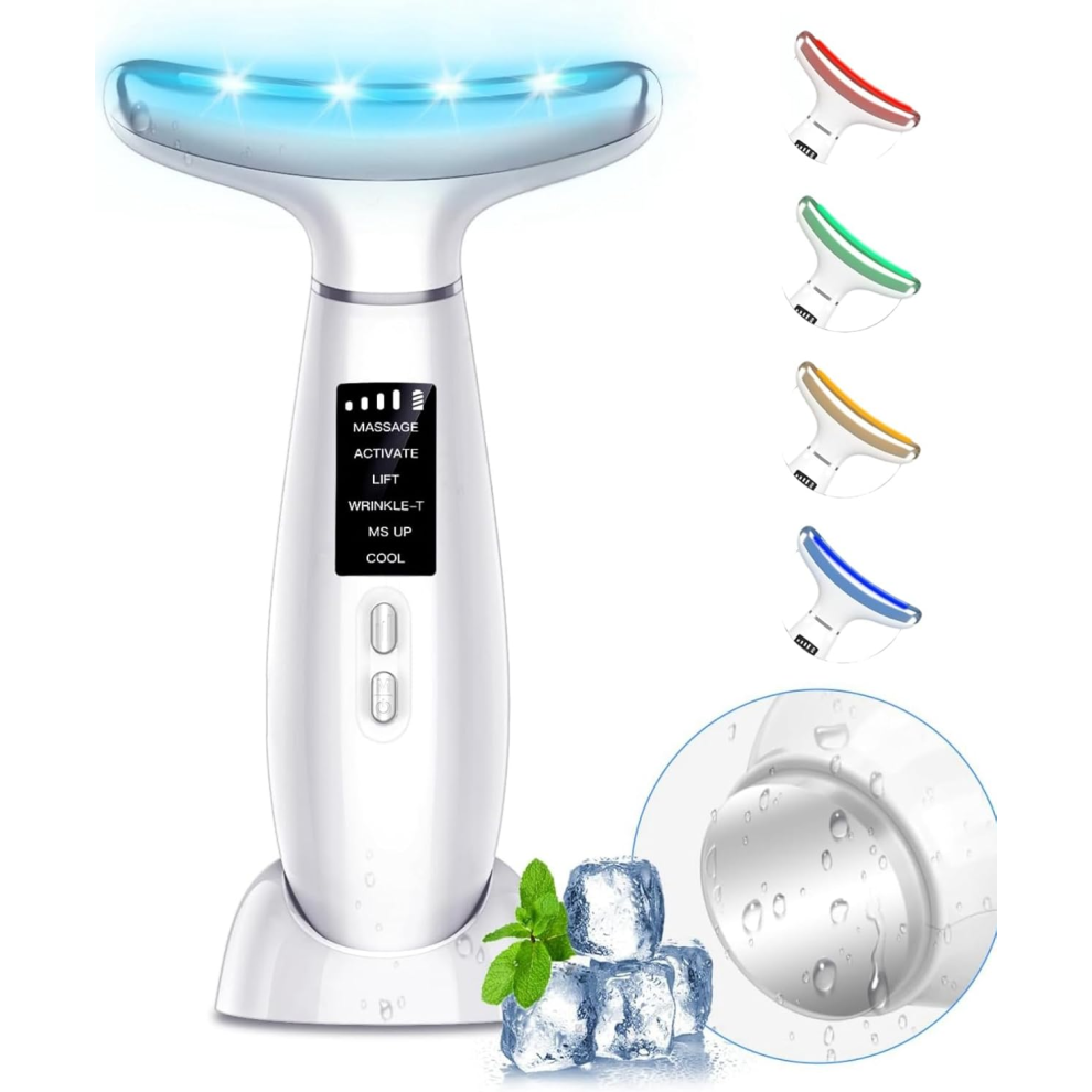 Chronus White Facial And Neck Massager, Skin Care,Face Sculpting Tool,For Anti-Aging,Lifts And Tightens Sagging Skin For A Radiant Appearance(White)