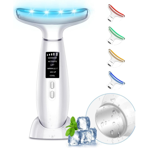 Masseur du visage et du cou soins de la peau (blanc)