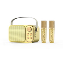 Mini karaoke stroj pre deti a dospelých Prenosný Bluetooth reproduktor s 2 bezdrôtovými mikrofónmi Hračky Darček k narodeninám