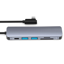 Chronus Ethernet Docking Station, Multi Adapter USB Hub Docking Station, Industrial Grade Chips Multi Port Docking Station, 60W Type C Power Laptop