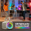 Mini máquina de karaokê, Bluetooth com 2 microfones, voz clara, 4 vozes mágicas, luz LED (bege) 6