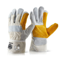 BEESWIFT CANADIAN DOUBLE PALM HIGH QUALITY RIGGER GLOVES WHITE