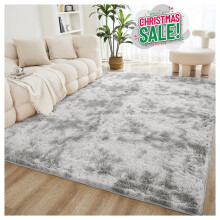 (160x230 cm (Large Rugs Bedroom Living Room Area)) Silver Rugs Anti-Slip Large Shaggy Rug Super Soft Mat Living Room Bedroom Carpet