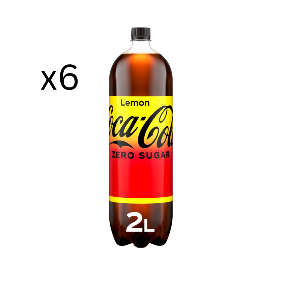 Coca-Cola Zero Sugar Lemon 6 x 2L Bottles