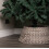 Samuel Alexander 40/58cm Samuel Alexander Medium Plastic Wicker Woven Tree Skirt in Grey 3