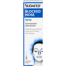 (Blue) Sudafed Blocked Nose Spray, Relief from Congestion Caused by Head Cold and AllergieS
