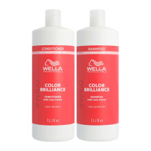 Wella INVIGO Color Brilliance Color Protection Fine/Normal Shampoo 1000ml and Vibrant Color Conditioner 1000ml