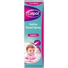 (15 ml (Pack of 1)) Calpol Saline congestion relief Nasal Spray, 15ml (Packaging may vary)