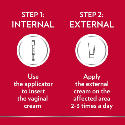 Canesten Thrush Combi Internal & External Creams for Thrush Treatment 2