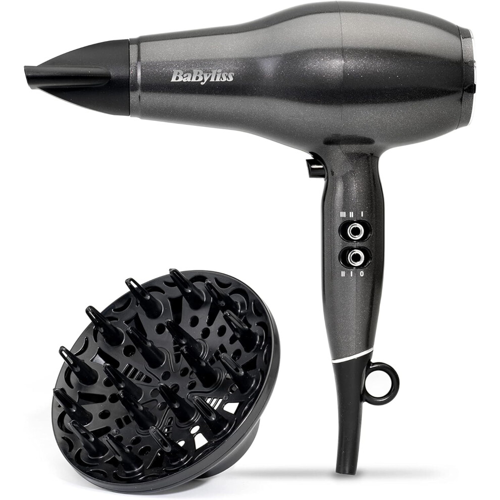 Platinum Diamond 2300W Professional AC Motor hairdryer, ultra-fast drying, Ionic, Diffuser