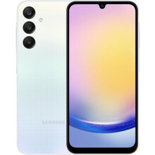 (Light Blue) Samsung Galaxy A25 5G 128/6GB RAM Dual Sim, Unlocked to all Carrier, with additional official 25W UK Adapter (EP-T2510) Retail Pack and Clear Case, - Refurbished